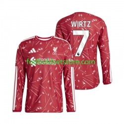 Liverpool Trøje Florian Wirtz 7 Hjemmebane 2026-2027 Lange ærmer ,Mænd