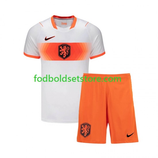 Holland Trøje Udebane World Cup 2026 Kort ærmer ,Børn Fodboldsæt