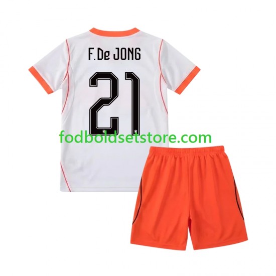 Holland Trøje Frenkie de Jong 21 Udebane World Cup 2026 Kort ærmer ,Børn Fodboldsæt Holland Trøje Frenkie de Jong 21 Udebane World Cup 2026 Kort ærmer ,Børn Fodboldsæt