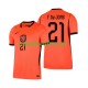 Holland Trøje Frenkie de Jong 21 Hjemmebane World Cup 2026 Kort ærmer ,Mænd