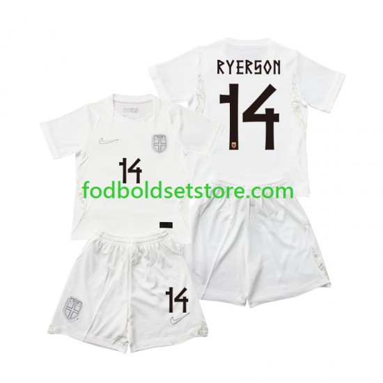 Norge Trøje Julian Ryerson 14 3. Valg World Cup 2026 Kort ærmer ,Børn Fodboldsæt