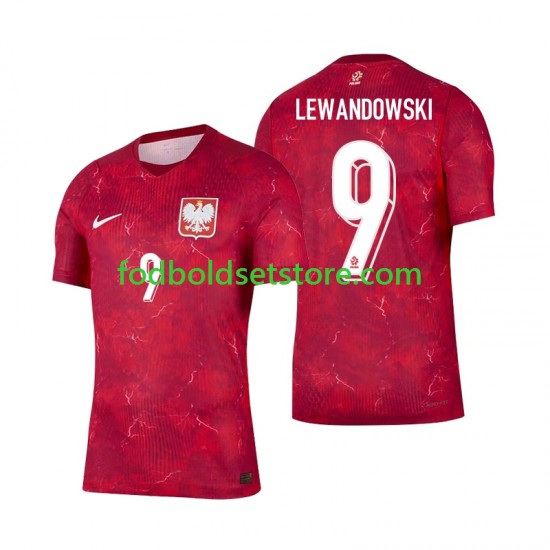 Polen Trøje Robert Lewandowski 9 Udebane 2026 Kort ærmer ,Mænd