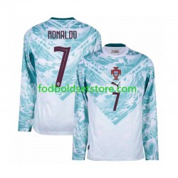Portugal Trøje Cristiano Ronaldo 7 Udebane World Cup 2026 Lange ærmer ,Mænd Portugal Trøje Cristiano Ronaldo 7 Udebane World Cup 2026 Lange ærmer ,Mænd