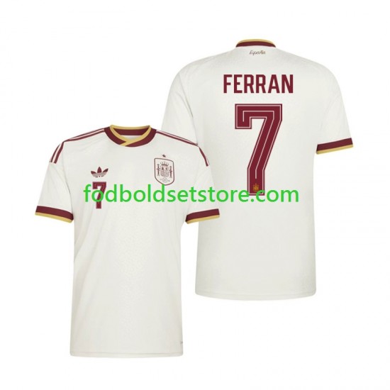Spanien Trøje Ferran Torres 7 Udebane World Cup 2026 Kort ærmer ,Mænd