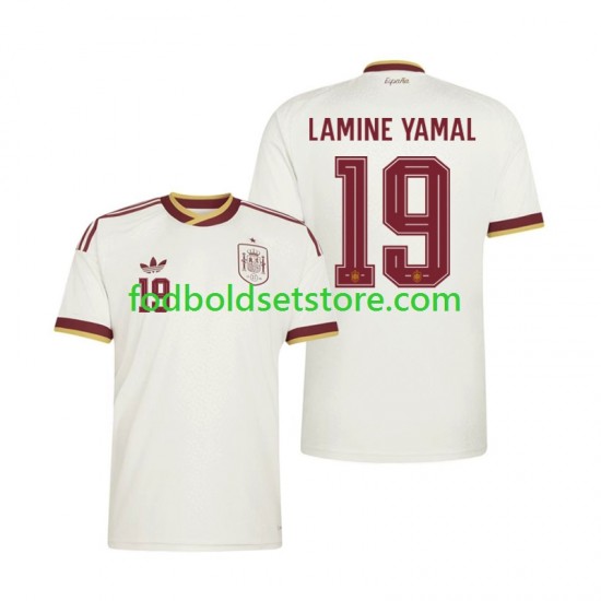 Spanien Trøje Lamine Yamal 19 Udebane World Cup 2026 Kort ærmer ,Mænd