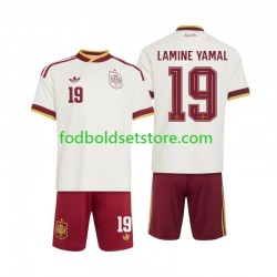 Spanien Trøje Lamine Yamal 19 Udebane World Cup 2026 Kort ærmer ,Børn Fodboldsæt