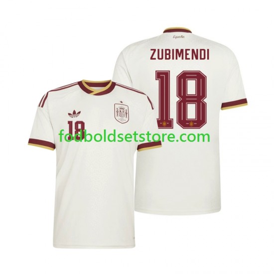 Spanien Trøje Martin Zubimendi 18 Udebane World Cup 2026 Kort ærmer ,Mænd
