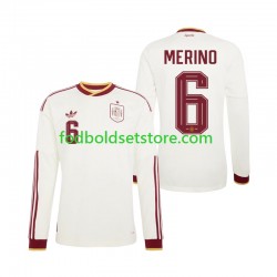 Spanien Trøje Mikel Merino 6 Udebane World Cup 2026 Lange ærmer ,Mænd