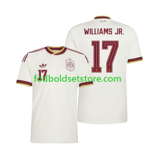 Spanien Trøje Nico Williams 17 Udebane World Cup 2026 Kort ærmer ,Mænd Spanien Trøje Nico Williams 17 Udebane World Cup 2026 Kort ærmer ,Mænd