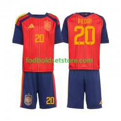 Spanien Trøje Pedri 20 Hjemmebane World Cup 2026 Kort ærmer ,Børn Fodboldsæt