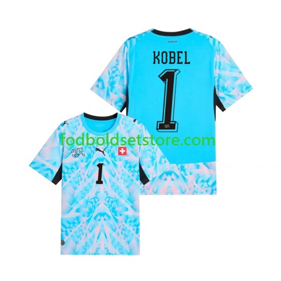 Schweiz Trøje Gregor Kobel 1 Målmand Hjemmebane World Cup 2026 Kort ærmer ,Mænd