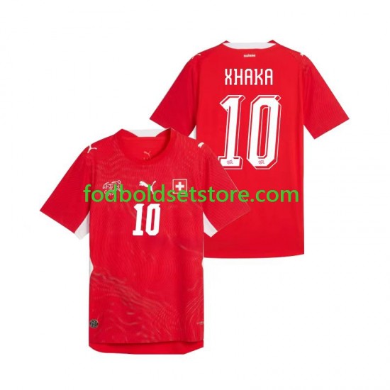 Schweiz Trøje Granit Xhaka 10 Hjemmebane World Cup 2026 Kort ærmer ,Mænd