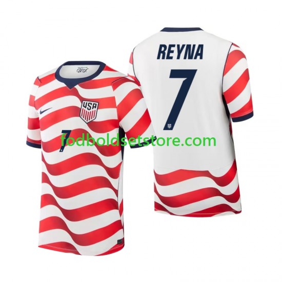 USA Trøje Giovanni Reyna 7 Hjemmebane World Cup 2026 Kort ærmer ,Mænd