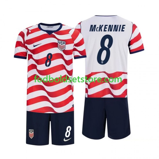 USA Trøje Weston McKennie 8 Hjemmebane World Cup 2026 Kort ærmer ,Børn Fodboldsæt USA Trøje Weston McKennie 8 Hjemmebane World Cup 2026 Kort ærmer ,Børn Fodboldsæt