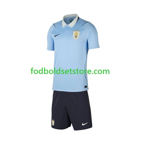 Uruguay Trøje Hjemmebane World Cup 2026 Kort ærmer ,Børn Fodboldsæt