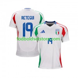 Italien Trøje Mateo Retegui 19 Udebane 2024 Kort ærmer ,Mænd