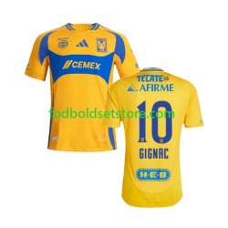 Tigres UANL Trøje Gignac 10 Hjemmebane 2024-2025 Kort ærmer ,Mænd