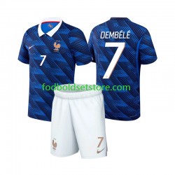 Frankrig Trøje Ousmane Dembele 7 Hjemmebane World Cup 2026 Kort ærmer ,Børn Fodboldsæt