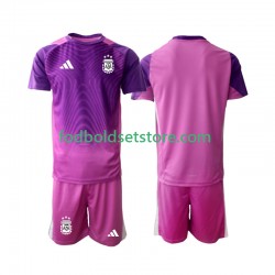 Argentina Trøje Målmand Hjemmebane 2025 Kort ærmer ,Børn Fodboldsæt