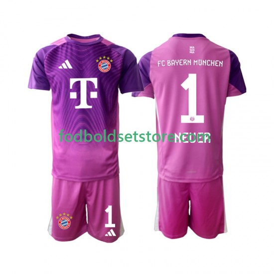 FC Bayern München Trøje Manuel Neuer 1 Målmand 4. Valg 2025-2026 Kort ærmer ,Børn Fodboldsæt