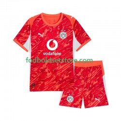 Borussia Dortmund Trøje Målmand Udebane 2025-2026 Kort ærmer ,Børn Fodboldsæt