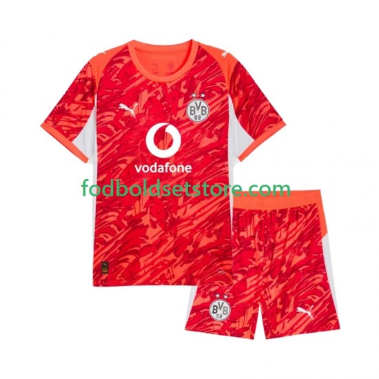Borussia Dortmund Trøje Målmand Udebane 2025-2026 Kort ærmer ,Børn Fodboldsæt