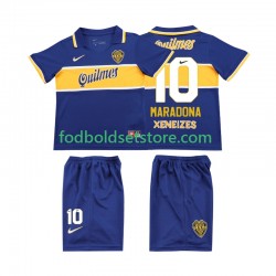 CA Boca Juniors Trøje MARADONA 10 1996 1997 Retro Hjemmebane Kort ærmer ,Børn Fodboldsæt