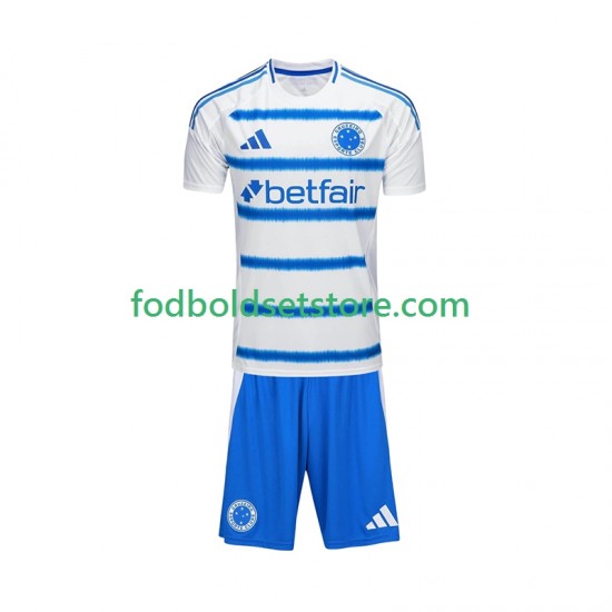 Cruzeiro Trøje Udebane 2025-2026 Kort ærmer ,Børn Fodboldsæt