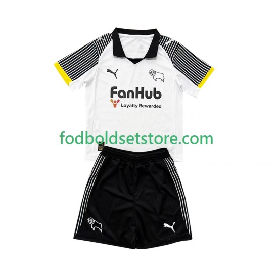 Trøje Derby County Hjemmebane 2025-2026 Kort ærmer ,Børn Fodboldsæt