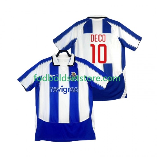 FC Porto Trøje DECO 10 2003 Retro Hjemmebane 2004 Kort ærmer ,Mænd