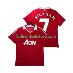 Manchester United Trøje BECKHAM 7 Retro Hjemmebane 2011 2010 Kort ærmer ,Mænd