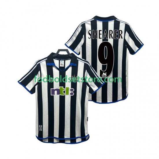 Newcastle United Trøje SHEARER 9 2000 2001 Retro Hjemmebane Kort ærmer ,Mænd