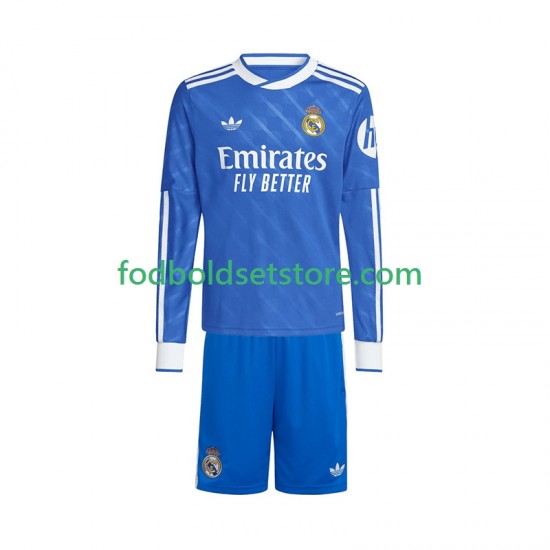 Real Madrid Trøje 3. Valg 2025-2026 Lange ærmer ,Børn Fodboldsæt