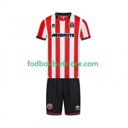 Sheffield United Trøje Hjemmebane 2025-2026 Kort ærmer ,Børn Fodboldsæt