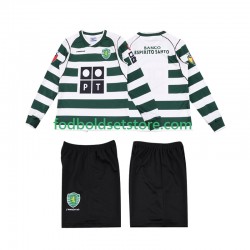 Sporting CP Trøje 2001 2003 Retro Hjemmebane Lange ærmer ,Børn Fodboldsæt
