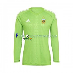 Argentina Trøje Målmand Hjemmebane World Cup 2022 Lange ærmer ,Mænd