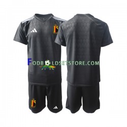 Belgien Trøje Courtois 1 Målmand Udebane 2022 Kort ærmer ,Børn Fodboldsæt