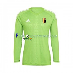 Belgien Trøje Målmand Hjemmebane 2021-2022 Lange ærmer ,Mænd