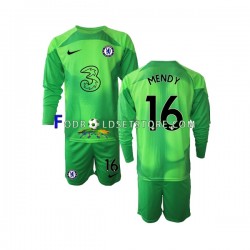 2022-2023 Chelsea Trøje Edouard Mendy 16 Målmand 3. Valg Lange ærmer ,Børn Fodboldsæt