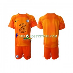 2022-2023 Chelsea Trøje Målmand Hjemmebane Kort ærmer ,Børn Fodboldsæt