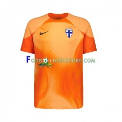 2022-2023 Finland Trøje Målmand Hjemmebane Kort ærmer ,Mænd