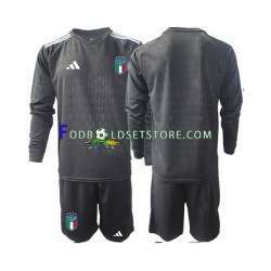 Italien Trøje 2023 Målmand Udebane Lange ærmer ,Børn Fodboldsæt