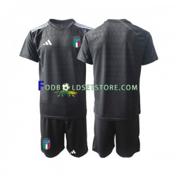 Italien Trøje 2023 Målmand Udebane Kort ærmer ,Børn Fodboldsæt