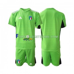 Italien Trøje 2023 Målmand Hjemmebane Kort ærmer ,Børn Fodboldsæt