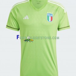 Italien Football Jersey 2023 Mens Målmand Hjemmebane Kort ærmer