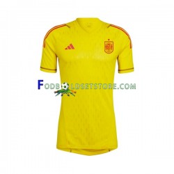 2022-2023 Spanien Trøje Målmand Udebane Kort ærmer ,Mænd