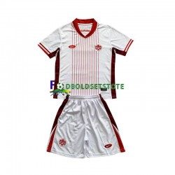 Canada Trøje Udebane 2024 Kort ærmer ,Børn Fodboldsæt