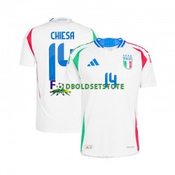 Italien Trøje Chiesa 14 Udebane Euro 2024 Kort ærmer ,Mænd