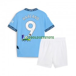 Manchester City Trøje Erling Haaland 9 Hjemmebane 2024-2025 Kort ærmer ,Børn Fodboldsæt