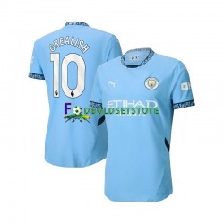 Manchester City Trøje Jack Grealish 10 Hjemmebane 2024-2025 Kort ærmer ,Mænd
